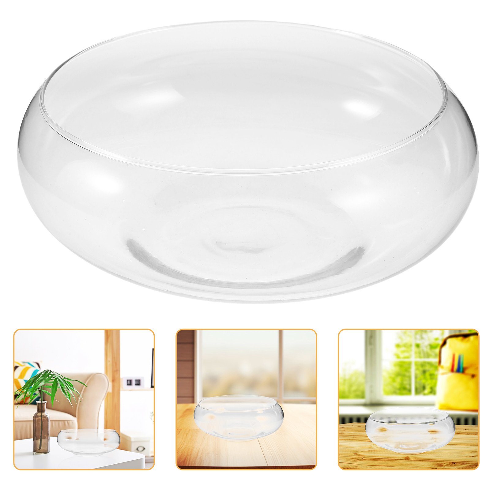 Planted Aquarium Bowl - وعاء زراعة زجاجي للزراعة المائية، إناء