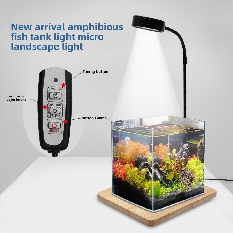 Aquarium Plant On Wood - مصباح LED أبيض فائق للنباتات المائية