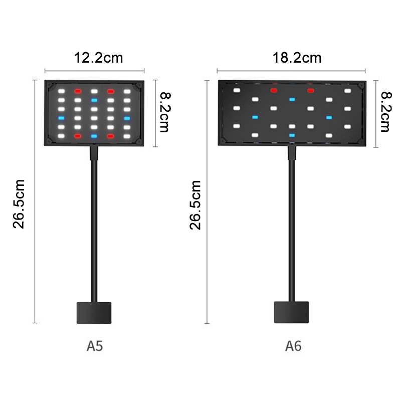مصباح LED لحوض السمك يعمل عبر  - مراجعة Aquarium Planted Tank Light وسعره