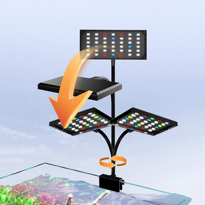 مصباح LED لحوض السمك يعمل عبر  - مراجعة Aquarium Planted Tank Light وسعره