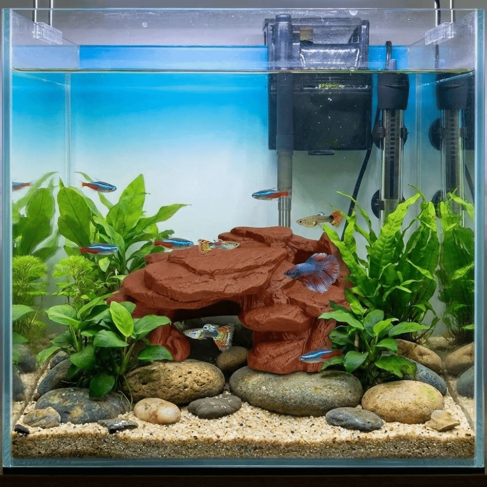 زينة صخرية ثلاثية الأبعاد لأحو - مراجعة Aquarium Plant Root Tabs وسعره