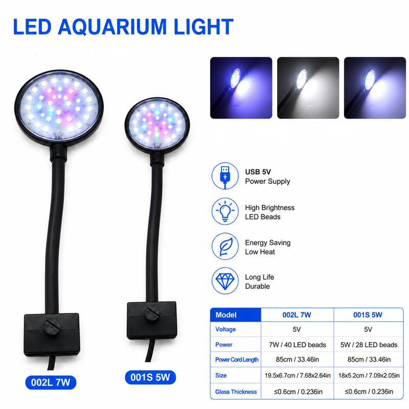 مصباح LED للأحواض السمكية بمنف - مراجعة Aquarium Planted Tank Fertilizer وسعره