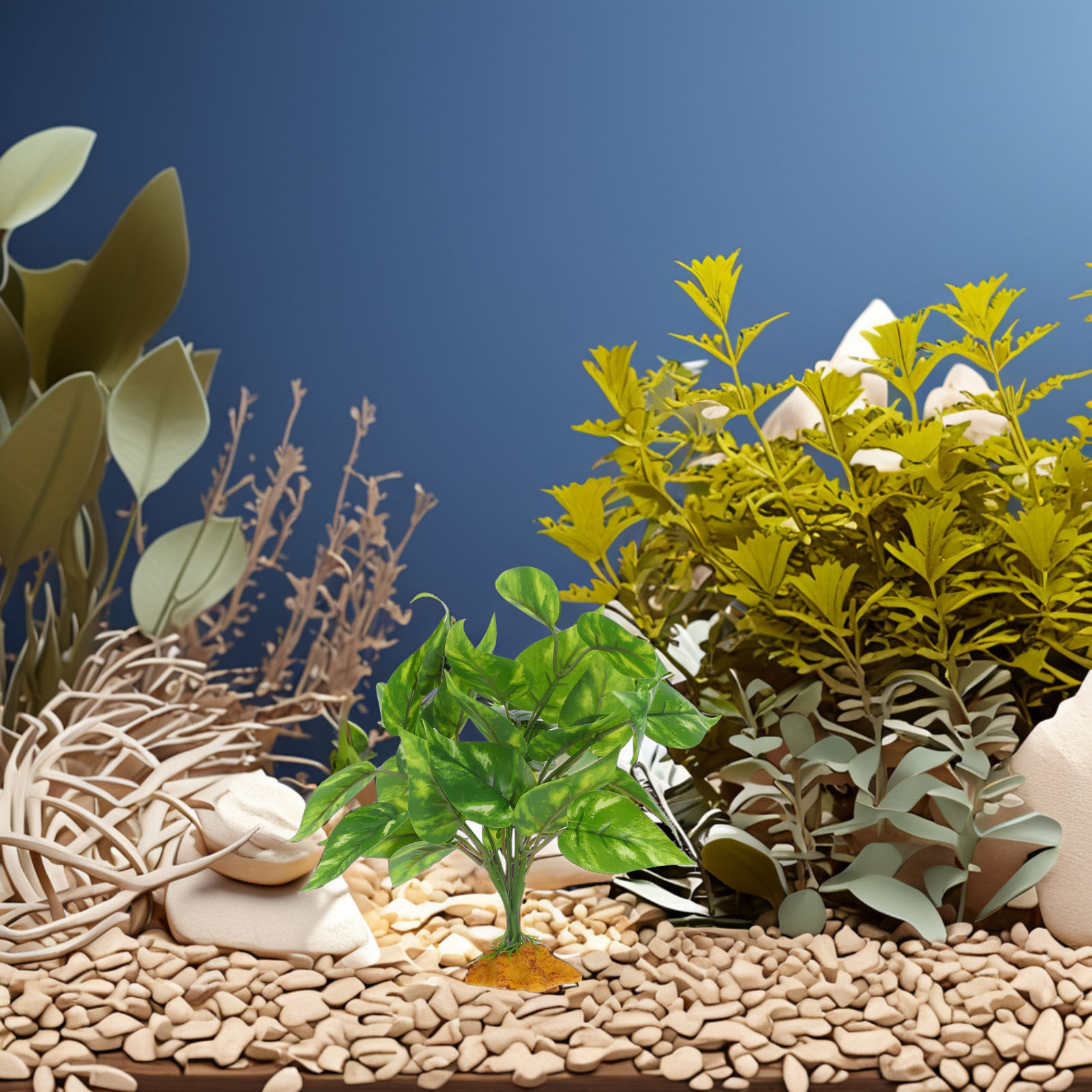 نباتات اصطناعية آمنة وغير سامة - مراجعة Planted Aquarium Bowl وسعره