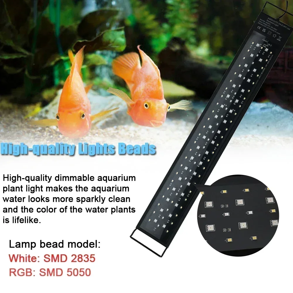 IP68 مقاوم للماء حوض السمك LED - مراجعة Aquarium Planted Tank Light وسعره