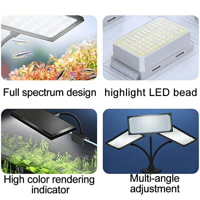إضاءة LED كاملة الطيف لحوض الس - مراجعة Aquarium Planted Tank Light وسعره