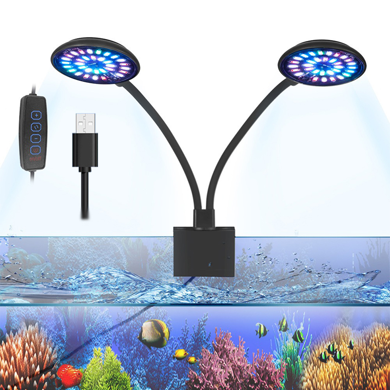 USB حوض السمك مصباح ليد خزان ا - مراجعة Aquarium Planted Tank Light وسعره