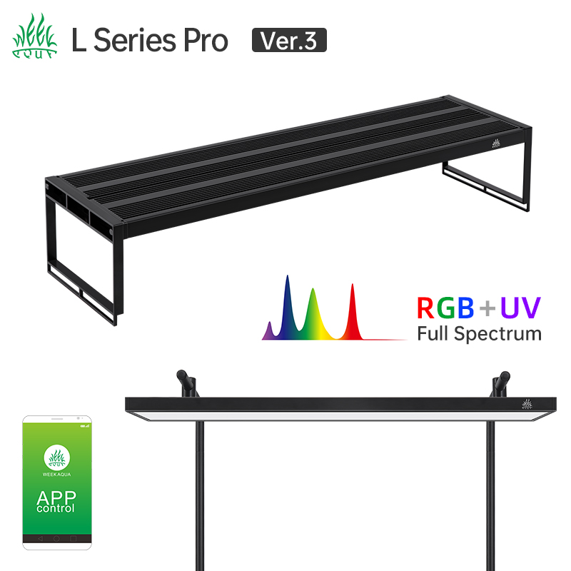 WEEK AQUA L Series APP التحكم  - مراجعة Aquarium Planted Tank Light وسعره