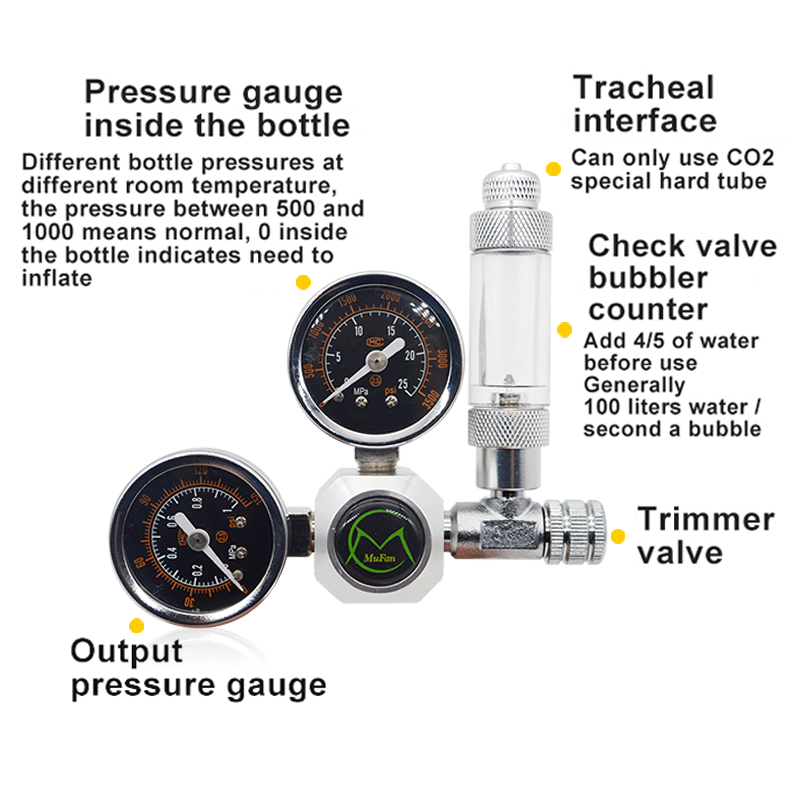 حوض السمك CO2 منظم المغناطيسي  - مراجعة Planted Aquarium Equipment وسعره
