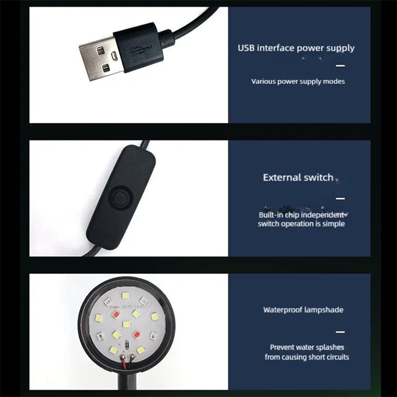 مصباح LED بمشبك USB لحوض السمك - مراجعة Aquarium Plant Iron وسعره