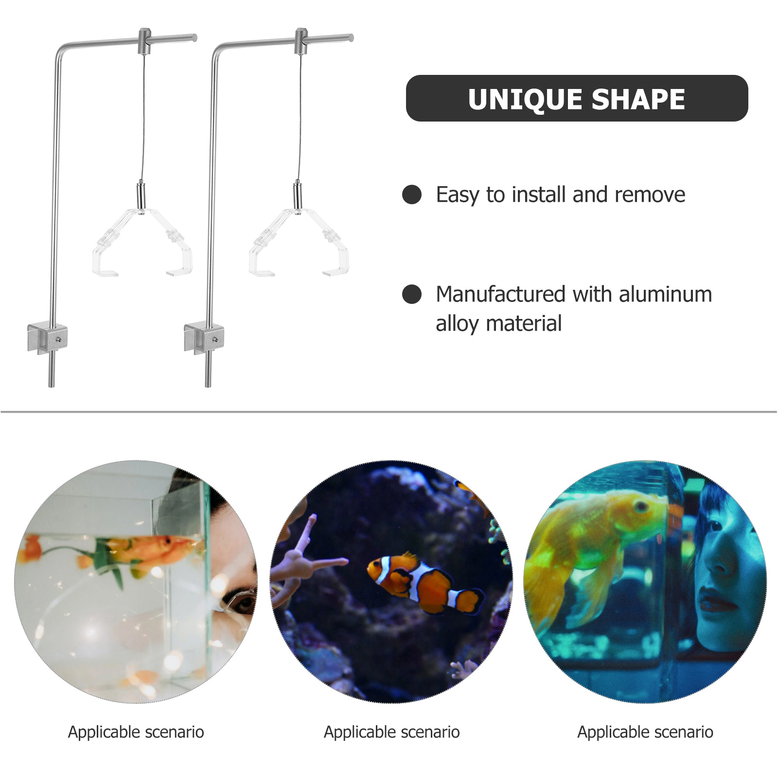 2 قطعة حامل مصباح حوض السمك مع - مراجعة Aquarium Planted Tank Light وسعره