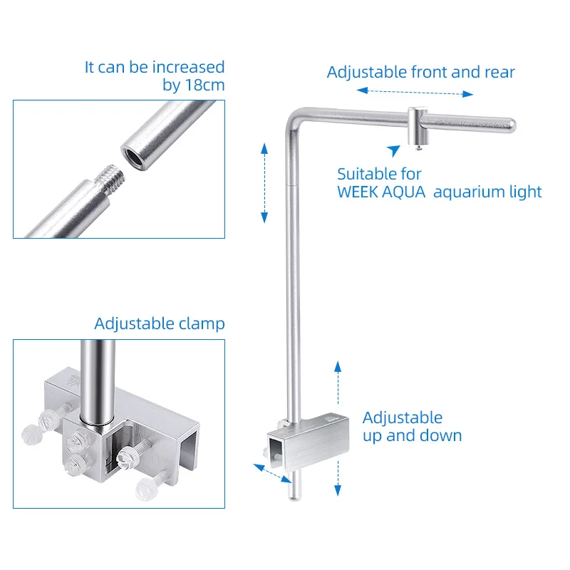 أسبوع أكوا ضوء حامل العالمي سب - مراجعة Aquarium Planted Tank Light وسعره